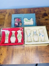 Lenox Fine Ivory China Miniature Bud Vase Set...