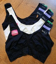 Bali Comfort Revolution Seamless Microfiber Crop Tops 1 White  2 Black Size L