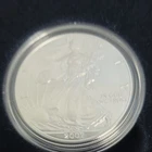 2007-W American Silver Eagle Burnished 1 oz .999 US Mint OGP Box & COA