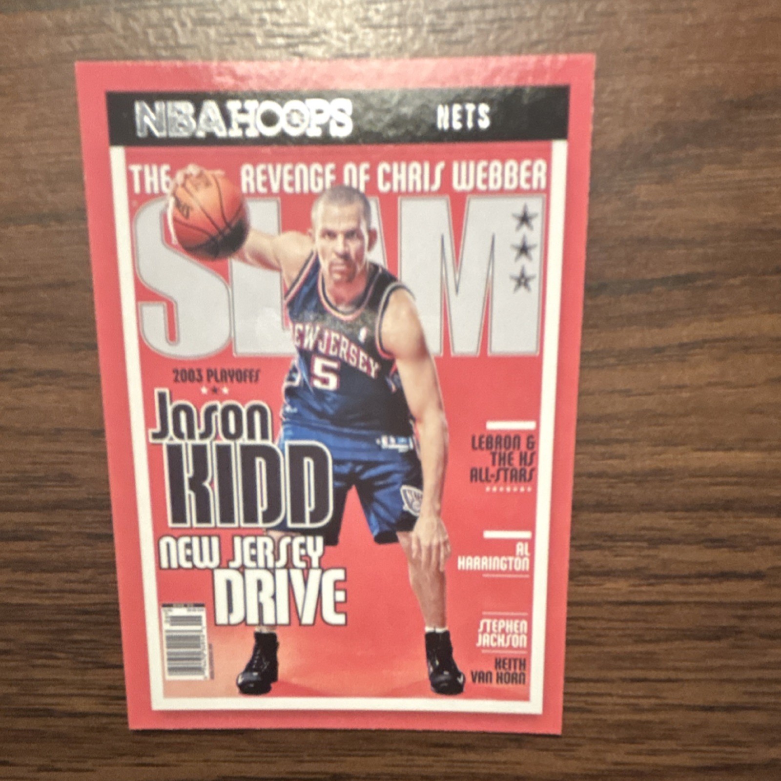 Panini 2021-22 NBA Hoops Slam Jason Kidd SLAM #70 New Jersey Nets NBA Card