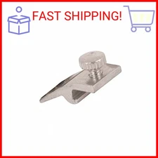 Prime-Line PL 7947 5/16 In. Storm Door Panel Clips with Screws, Mill Finish (8 P