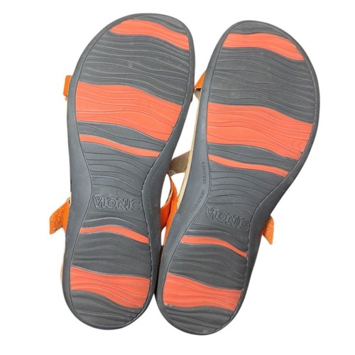 Vionic Giorgina sandali comodi donna 8 scarpe con cinturino arancione tacco orto slingback - Foto 9 di 13