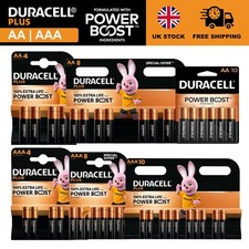 Duracell AA AAA Batteries Plus Power Boost Battery Alkaline LR03, LR6 Far Expiry
