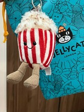 Jellycat Amuseables Popcorn Plush Keychain Bag Charm Cute Gift NWT 2026