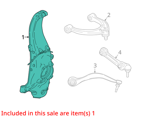 BMW I8 I12 Front Right Passenger Side Spindle Knuckle Hub 2014 - 2020 OEM - Picture 5 of 13