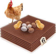 6 Pack Chicken Nesting Pads for Chicken Coop,12"x14" Plastic Nesting Pads for Ch