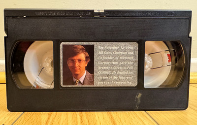 Bill Gates COMDEX 1990 Keynote VHS | Microsoft PC Mac personal computer history