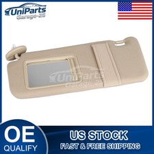 For Toyota Venza 09-16 Beige Left Driver Side Sun Visor W Mirror 74320-0t020-a1