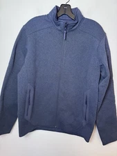 Arcteryx Covert Cardigan Mens Full Zip Fleece Jacket Blue Size Medium NEW