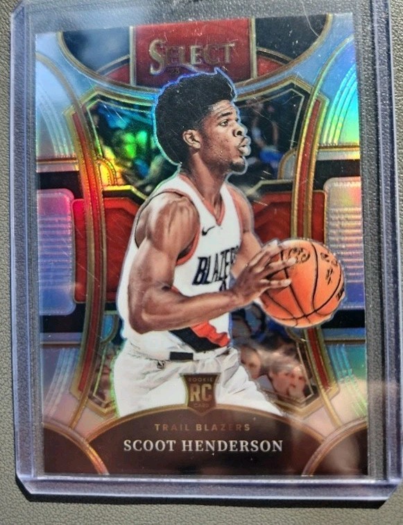 SCOOT HENDERSON 2023-24 PANINI SELECT RC #324 SILVER PORTLAND TRAIL BLAZERS