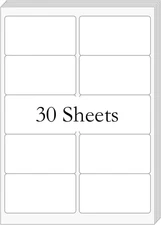 2” X 4” (300 Labels) Shipping Mailing Labels, Printable White Sticker Label for