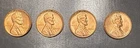 4 Coin Lincoln Wheat Penny Lot Dated 1956-D...Uncirculated