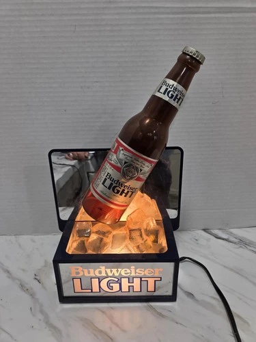 Vintage Budweiser Light Beer Sign Cash Register Bar Display Bud Man Cave Tavern