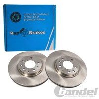 2X RAP Brakes Bremsscheiben 296Mm BelÜFtet Vorne Passend FüR Mazda CX-7 CX-9 | R