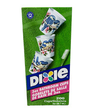 Vintage Dixie Bathroom Cups 3oz 200ct Bluebirds Paper Disposable NOS