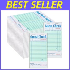 Green Guest Checks for Restaurants - 2400 Tickets