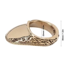 Archery Thumb Rings Good Protection Engraving Pattern Thumb Protector Rings With