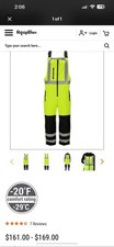 RefrigiWear Men's HiVis Overalls Soft Shell