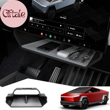 Under Screen Storage Box with Anti-Slip Silicone Lining Compatible with Tesla Cy