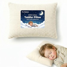 Pro Goleem Toddler Pillow 100 Muslin Cotton Pillowcase 13X18 Ultra Soft
