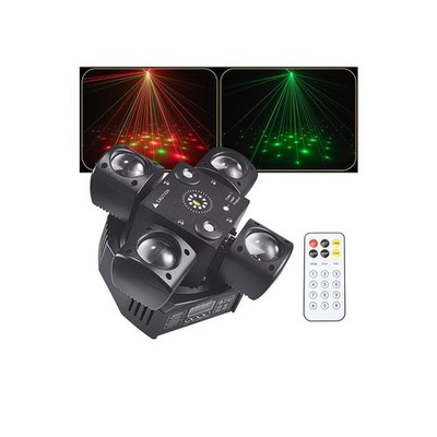 RGBW Moving Head DJ Light with Remote Control for Parties and Events