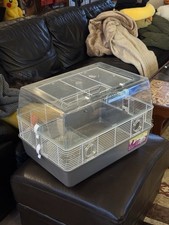 Pets At Home Double Decker Hamster Cage with Water Bottle In Good Condition Used