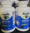 Pack of 2  Bausch + Lomb Ocuvite Adult 50+ 150 Soft Gels Eye Health  06/28