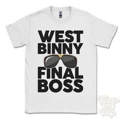 WEST BINNY FINAL BOSS T-SHIRT lustiges Weihnachtsgeschenk West Lothian Ecclesmachan