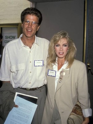 Ted Danson and Donna Mills during Conference for Global Prob - 1989 Old Photo