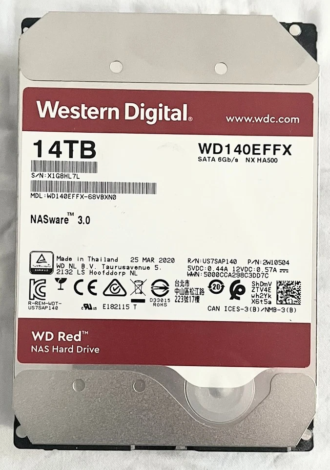 HDD DISK WD RED Plus WD140EFFX 14TB 7200RPM SATA III