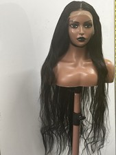 Straight REMY  Human Hair  blend 30 Inches Wig, Full Frontal 13*4 Closure Unit