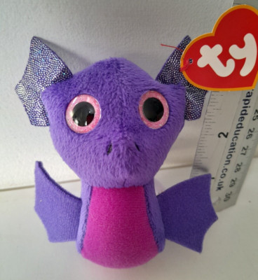 Mini Beanie Baby Plüsch - LEVI Drache Geburtstag 1. April mit Etikett McDonalds