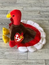 TY Beanie Babies GOBBLES the Turkey Pellets Plush 1996 With Tags FREE SHIPPING
