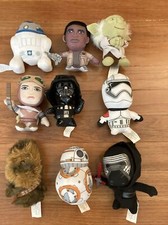 Lot 9 Star Wars Chewbacca Plush Series - 4" Tall by Comic Images Darth Yoda Bb
