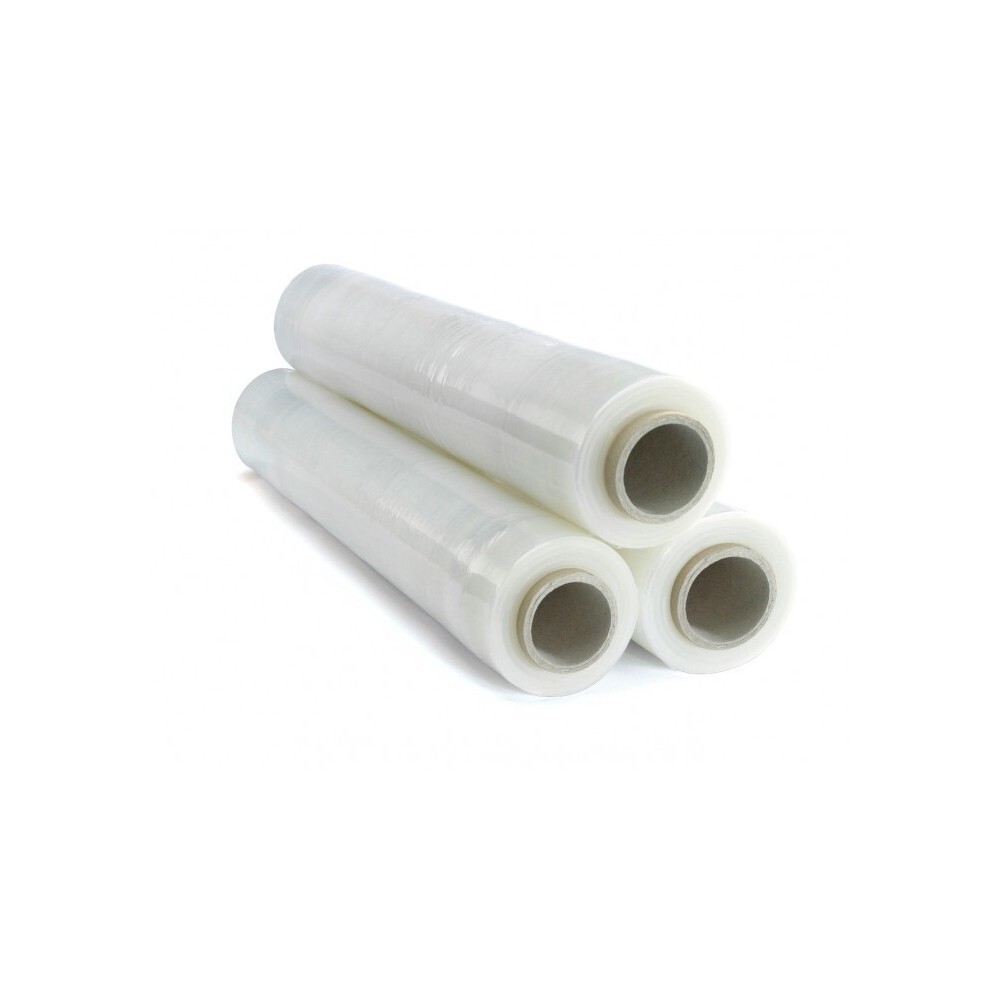 Film plastique étirable manuel 500mm anti-déchirure pour bloquer les colis instables