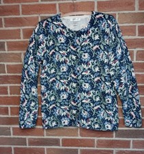 Christopher banks Multi Color Floral Lightweight Cardigan Sweater Sz M