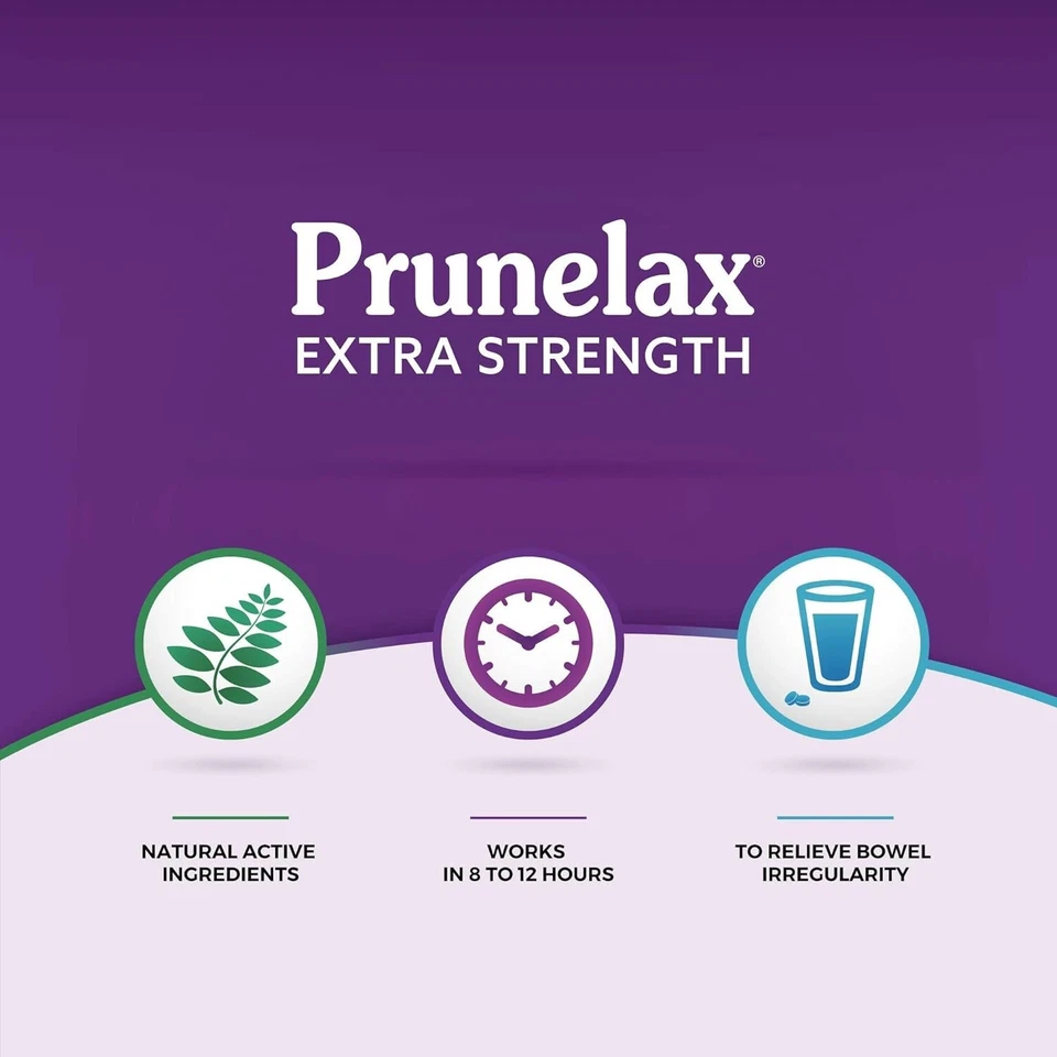 Comprimidos laxantes Prunelax Extra Strength 80 comprimidos Foto 3 de 3