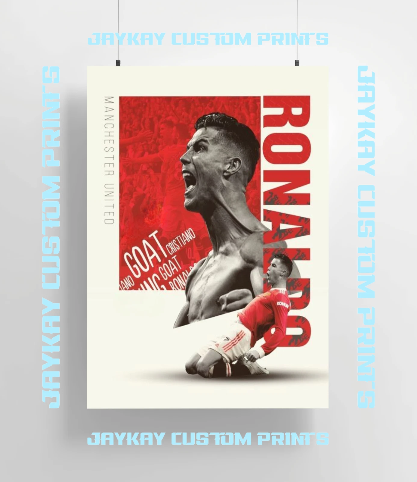 Cristiano Ronaldo CR7 Real Madrid Soccer Poster Print - No Frame