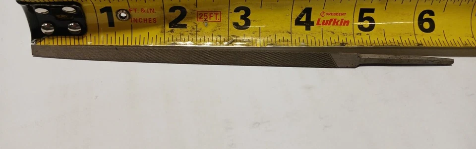 Sandvik Bahco 4-186-05-2-0 5" Slim Taper Triangle File Single-Cut Second - Image 2 of 3