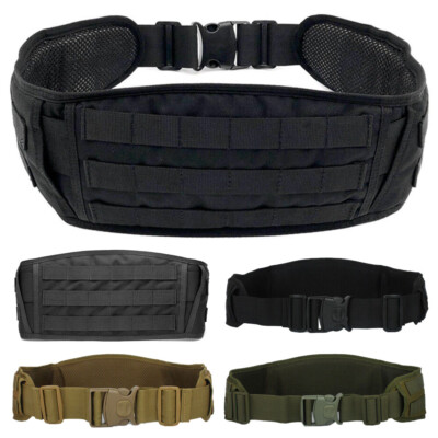 Military Waist Belt Multi-Purpose Molle Padded Patrol Belt Outdoor Equipment Bag
