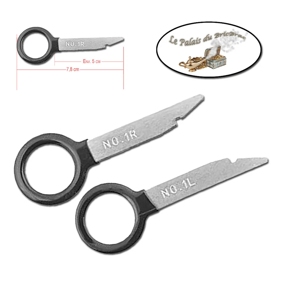 LE PALAIS DU BRICBRAC 2 Clés extraction Autoradios - PEUGEOT WipNav VW AUDI FORD SEAT SKODA MERCEDES