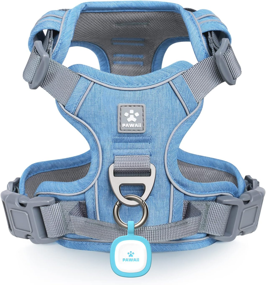 Dog Harness for Small Dogs, Dog Harness with Pet ID Tag, No Choke Dog Harness, A
