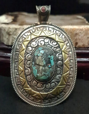 Tibetan Nepalese Handmade Beautiful Unique Nice Huge Pendant Collector Choise