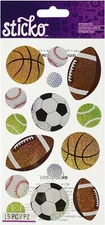 Sticko  Sport Balls Stickers Papercraft Planner Party Supply Basketball Football