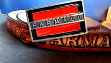 Farmall tractor Genuine Leather belt and Farmall Epoxy Alloy buckle - 30-54
