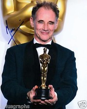 MARK RYLANCE.. with His Academy Award (Bridges of Spies) SIGNED MARK RYLANCE.. with His Academy Award (Bridges of Spies) SIGNED