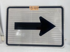 Authentic Traffic Road Street Sign Arrow Left or Right 21" X 15"  8-40