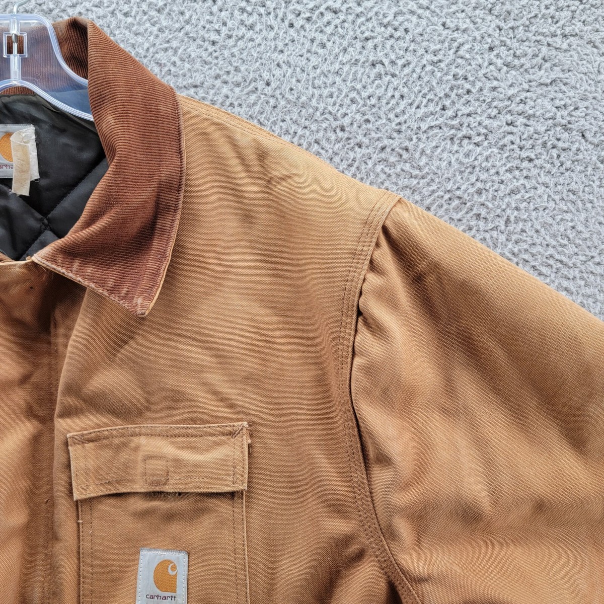 Vintage Carhartt Jacket Men's Duck Arctic Quilted Tan CQ186 Vintage Carhartt Jacket Men's Duck Arctic Quilted Tan CQ186