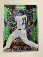 2019 Panini Prizm Tier II Lime Green Donut Circle Prizm /199 Anthony Rizzo #199