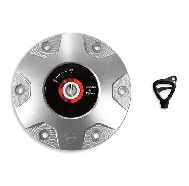 Ducati by Rizoma Fuel Tank Cap Aluminum Silver Multistrada | eBay